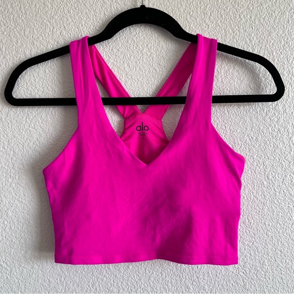 ALO Yoga Tops - Alo Yoga Real Bra Tank Neon Pink